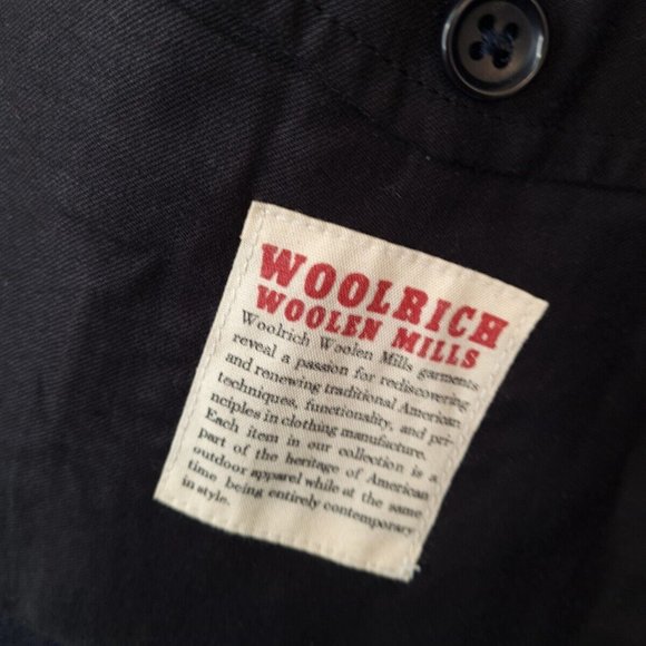 Woolrich Jacket Size Medium Blue Rare Vintage - Picture 4 of 6